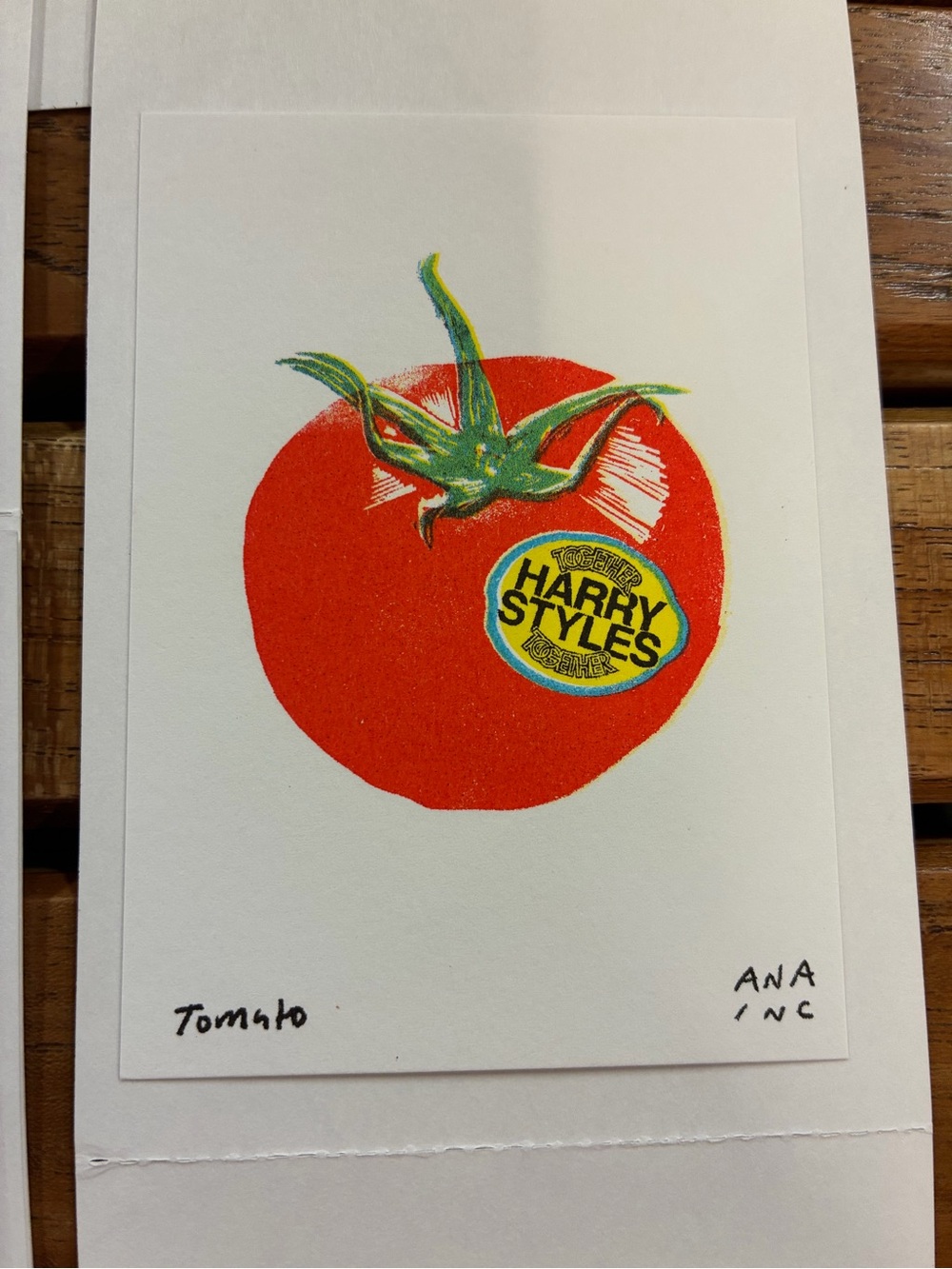 Harry Styles NYC Pop-Up Inciardi MSG Mini Print - 1 Tomato Logo Print - 2026 New